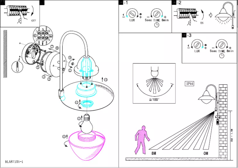Image de la première page du manuel de l'appareil Sidney 87105