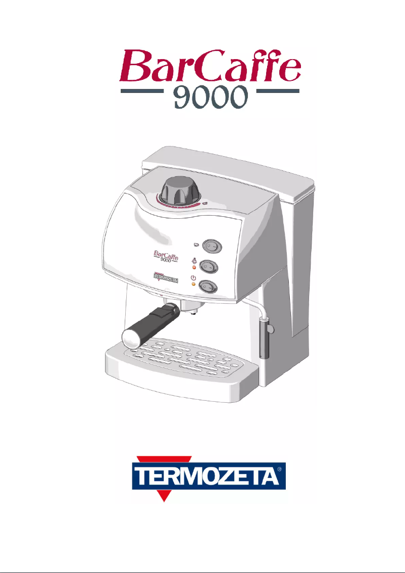 Image de la première page du manuel de l'appareil BarCaffe 9000