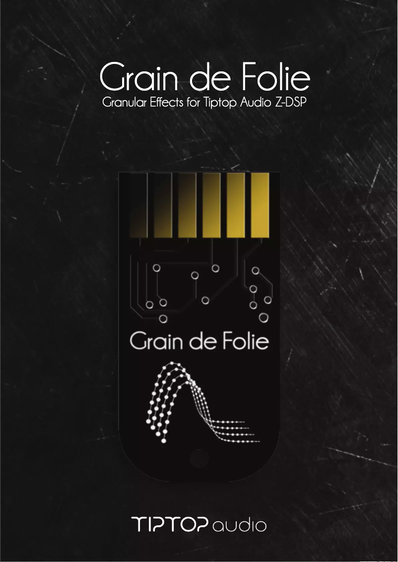 Image de la première page du manuel de l'appareil Grain de Folie