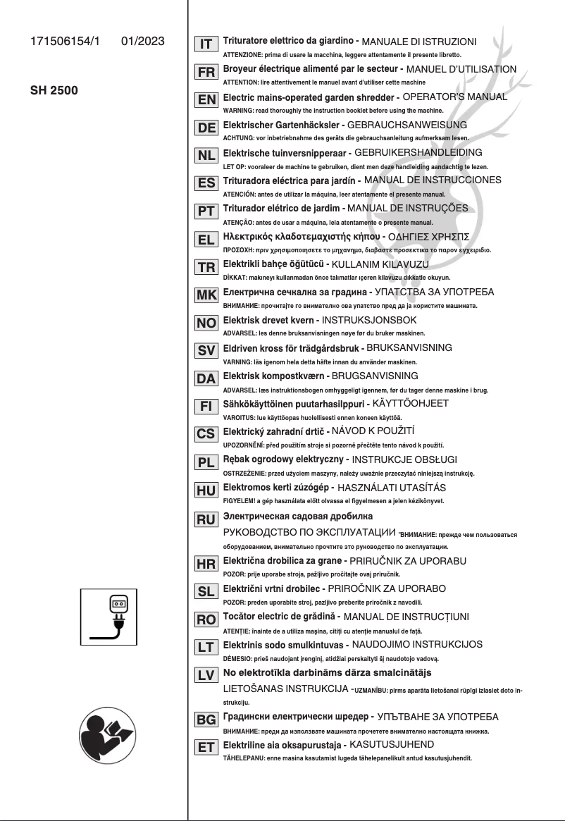Page 1 de la notice Manuel utilisateur Stiga Bio Silent 2500