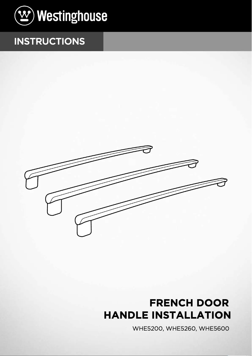 Page 1 de la notice Guide d'installation Westinghouse WHE5200SA