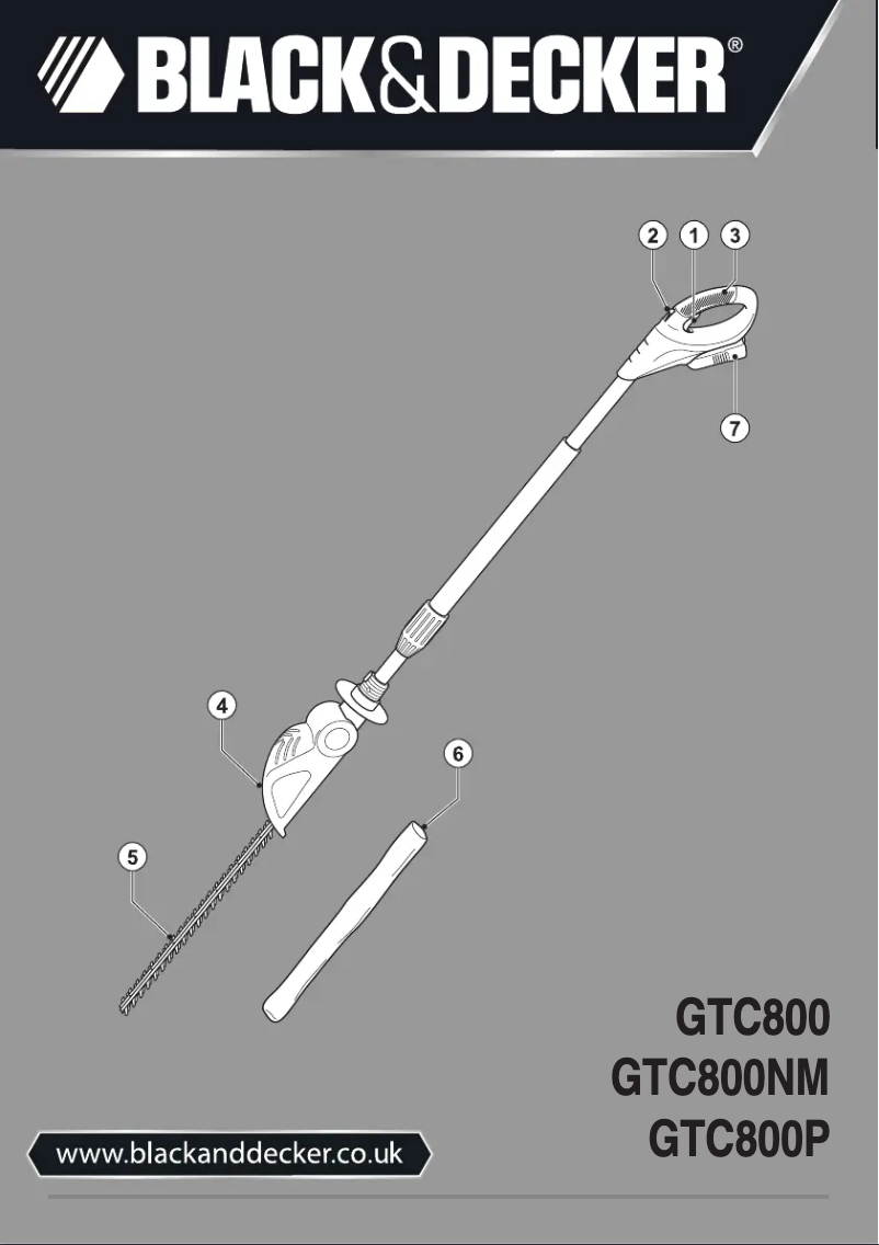 Image de la première page du manuel de l'appareil GTC800NM