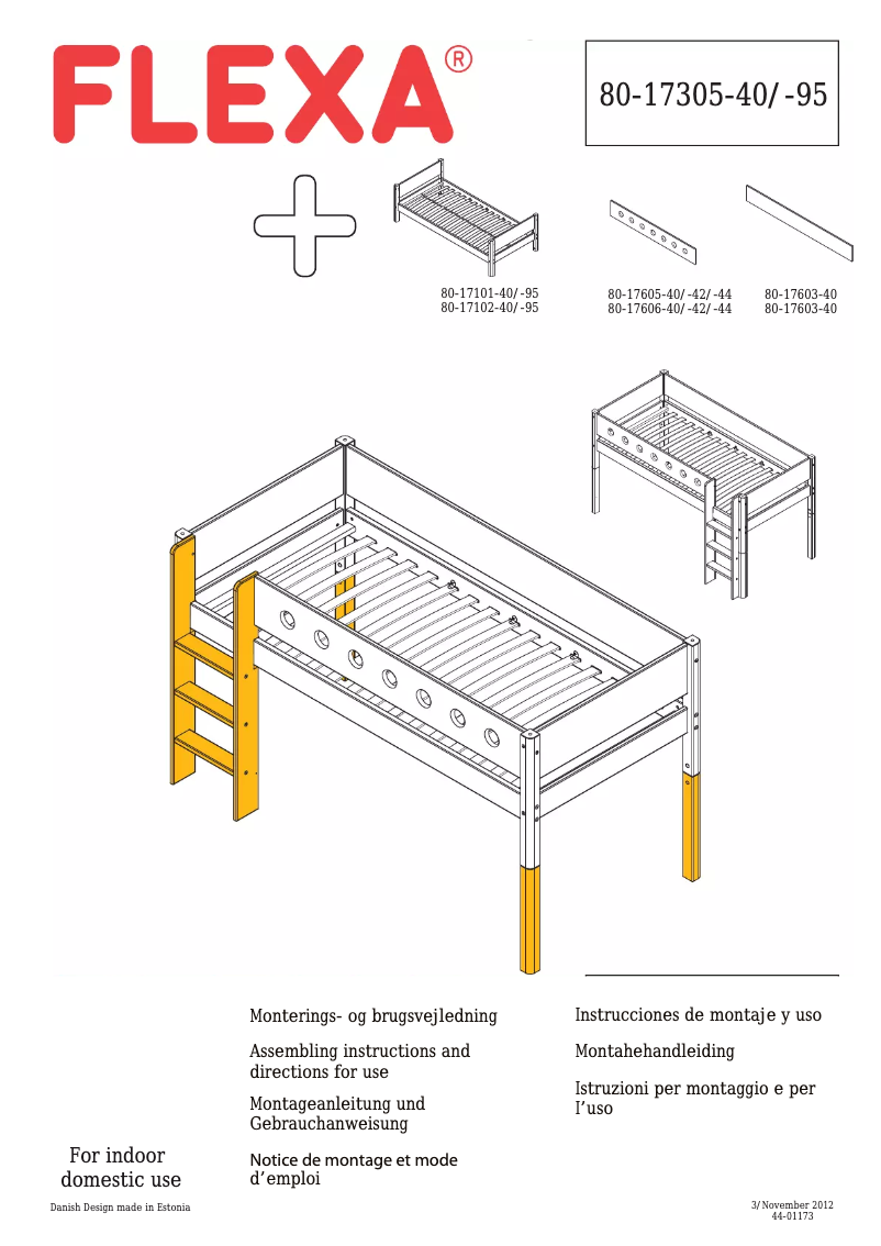 Page 1 de la notice Manuel utilisateur Flexa 80-17305-40/-95