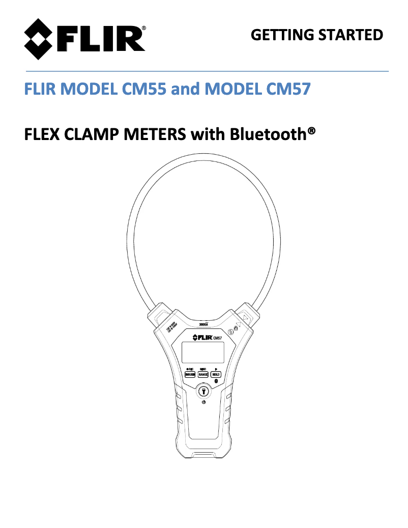 Imagen de la primera página del manual del dispositivo CM57