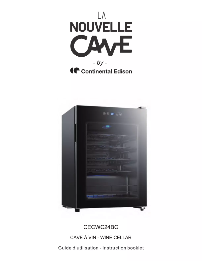 Page 1 de la notice Manuel utilisateur Continental Edison CECWC24BC