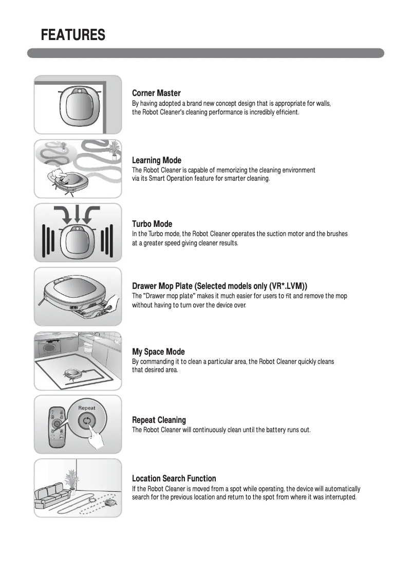 Page 1 de la notice Manuel utilisateur LG VR34406LV