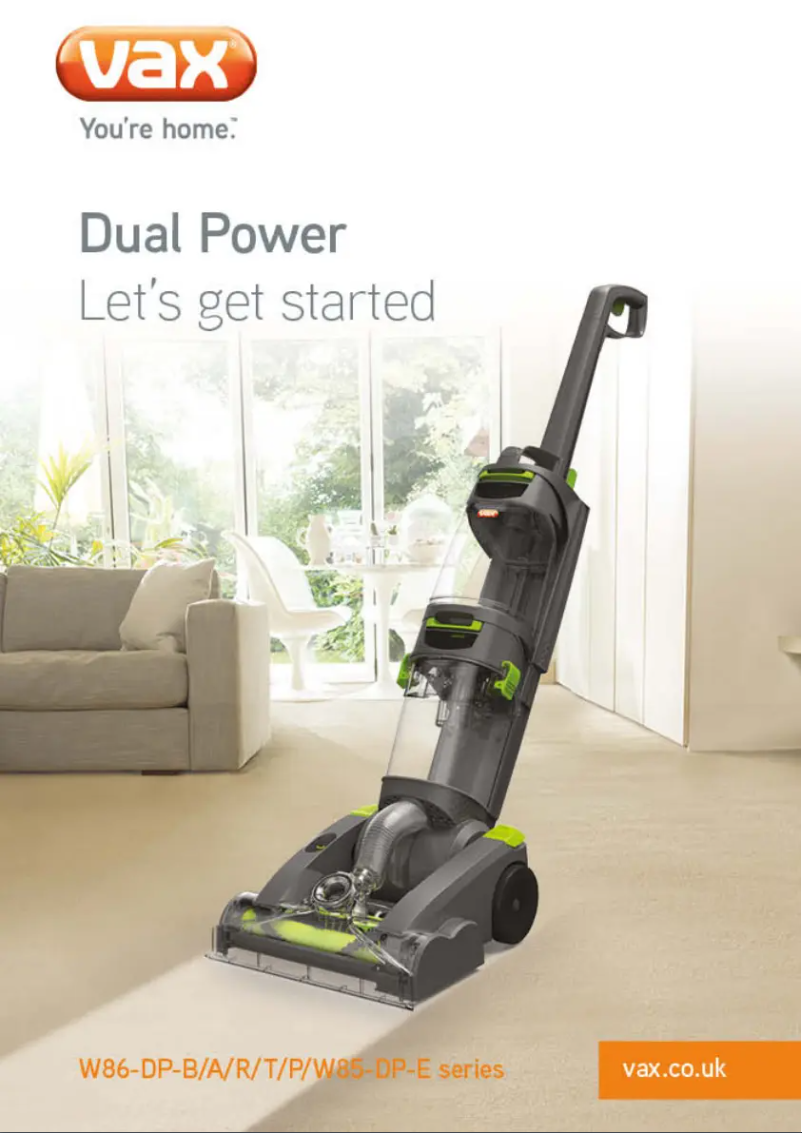 Image de la première page du manuel de l'appareil Dual Power CDCW-DPXA
