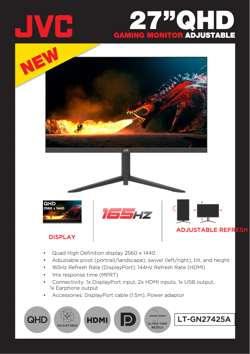 Página 1 del manual Manual de usuario JVC LT-GN27425A