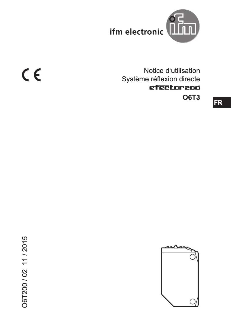 Page n°1 - Manuel utilisateur IFM O6T302