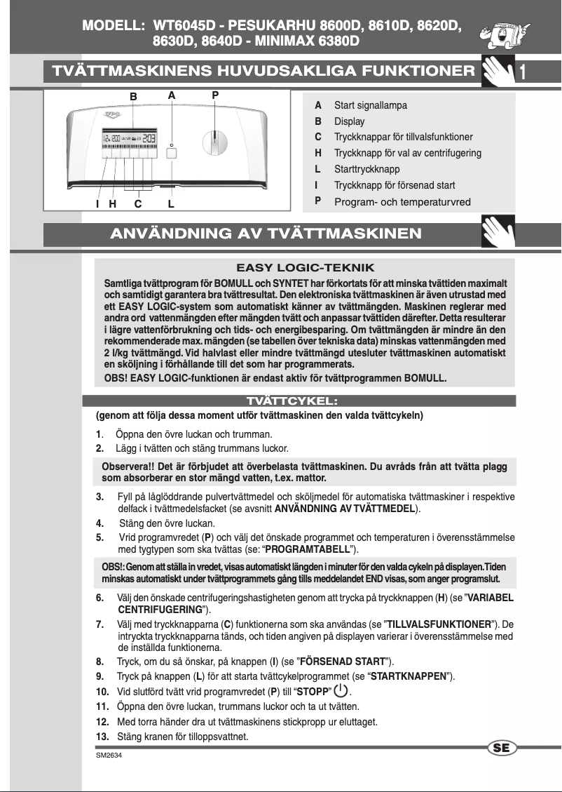 Page n°1 - Manuel utilisateur UPO WT6045D