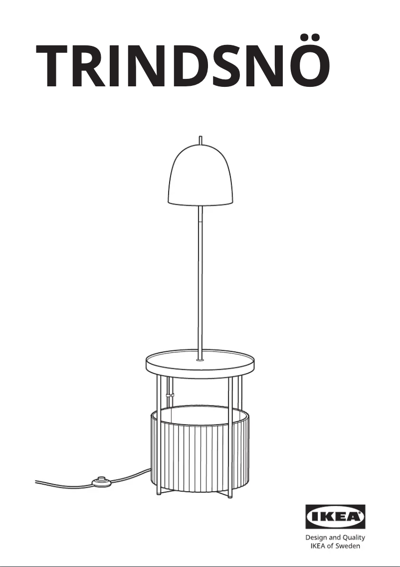 Image de la première page du manuel de l'appareil TRINDSNÖ 105.533.02