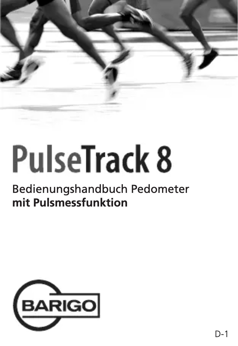 Image de la première page du manuel de l'appareil PulseTrack 8