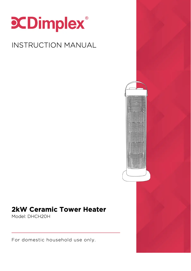 Image de la première page du manuel de l'appareil DHCH20H