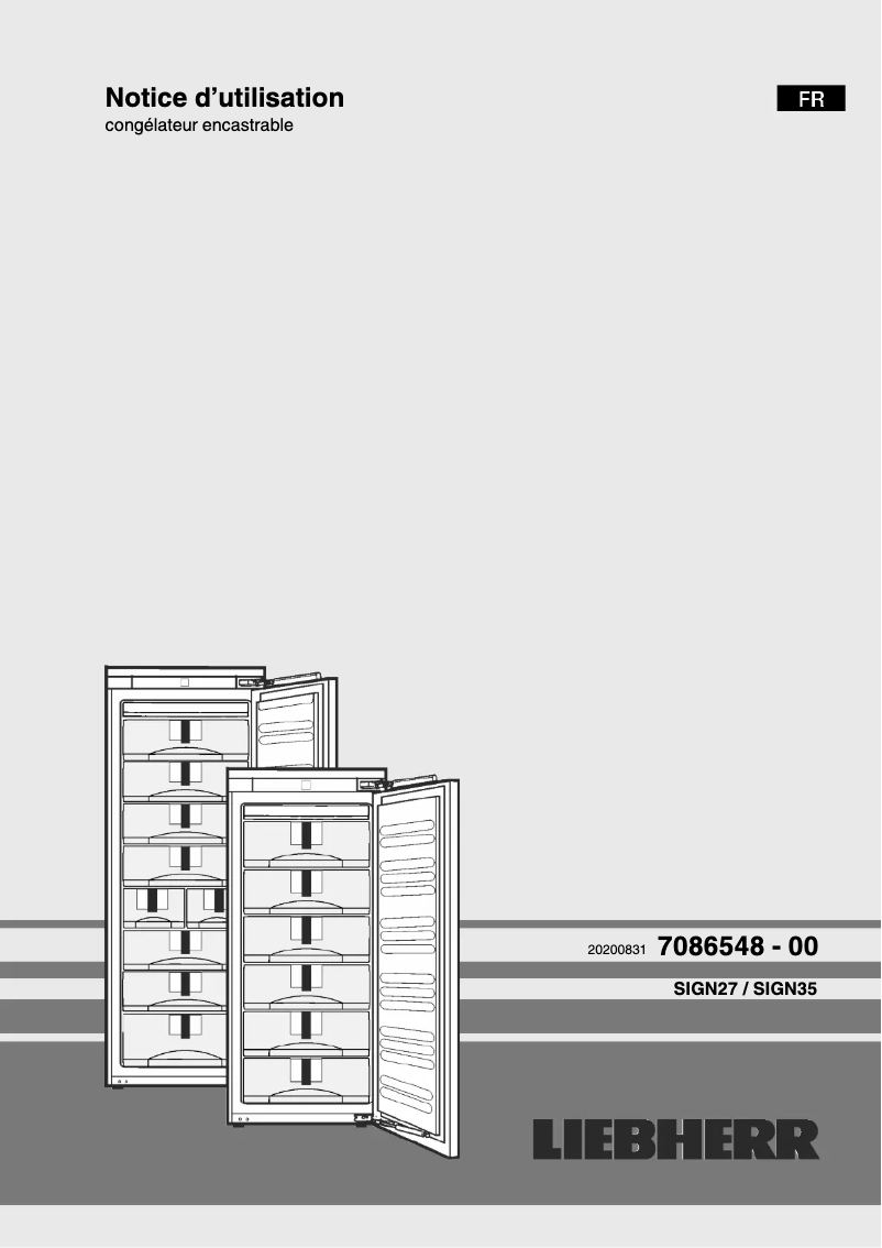 Image de la première page du manuel de l'appareil SIGN 2756