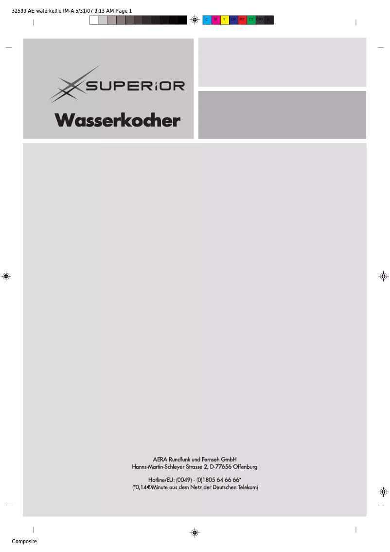 Image de la première page du manuel de l'appareil XB 6178