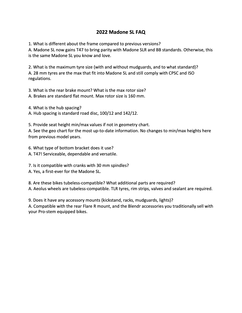 Image de la première page du manuel de l'appareil Madone SL 6 Di2