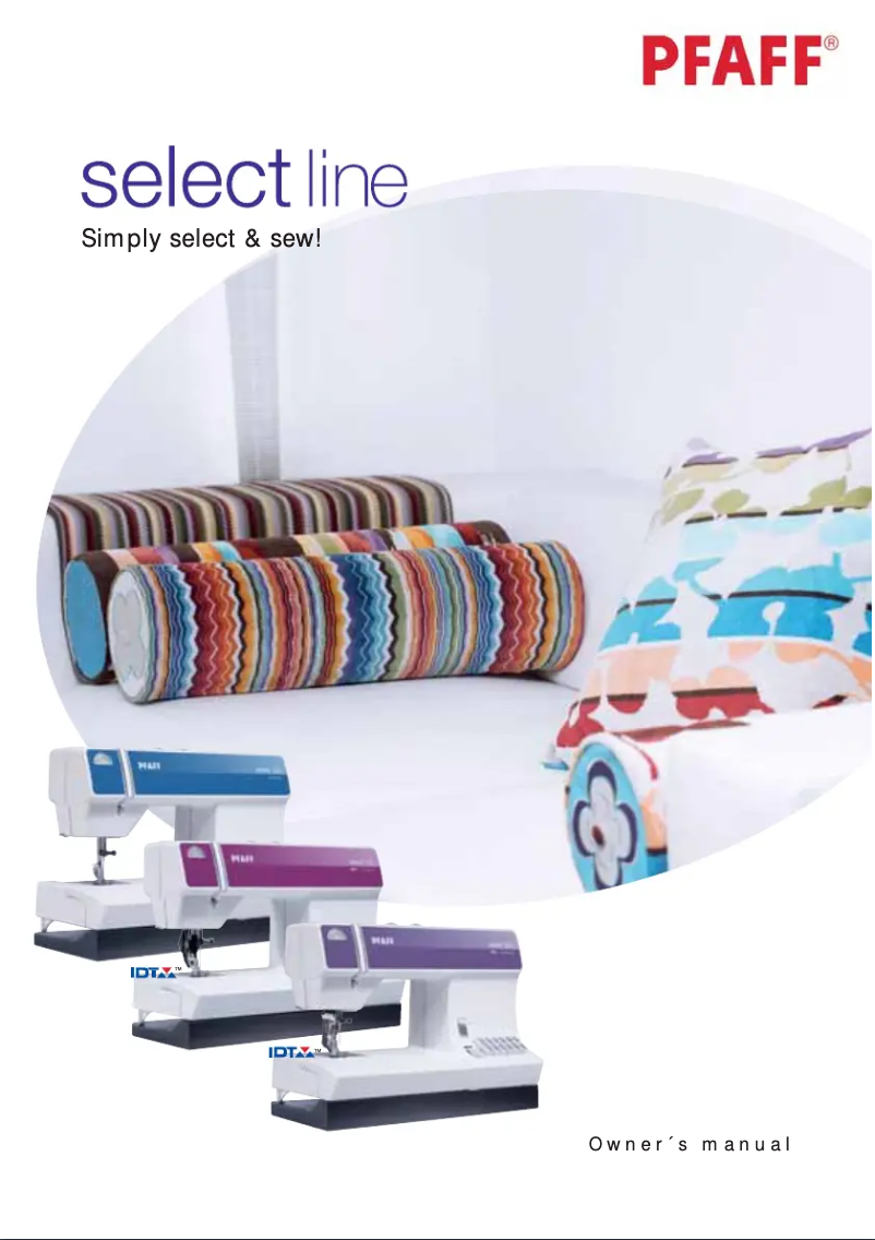 Page 1 de la notice Manuel utilisateur Pfaff select 2.0