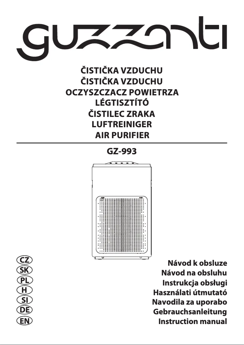 Page n°1 - Manuel utilisateur Guzzanti GZ 993