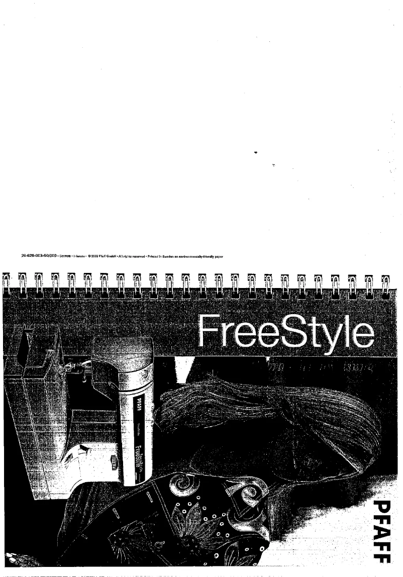Page n°1 - Manuel utilisateur Pfaff Freestyle