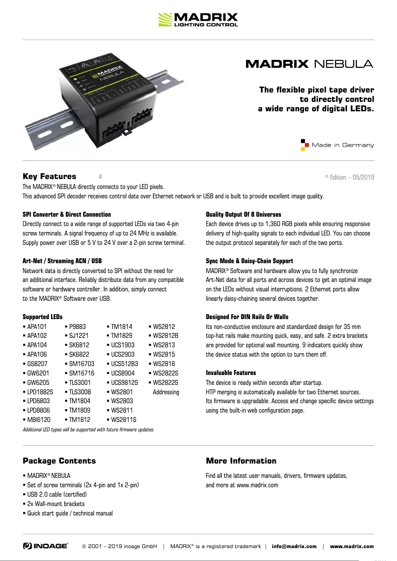 Image de la première page du manuel de l'appareil NEBULA