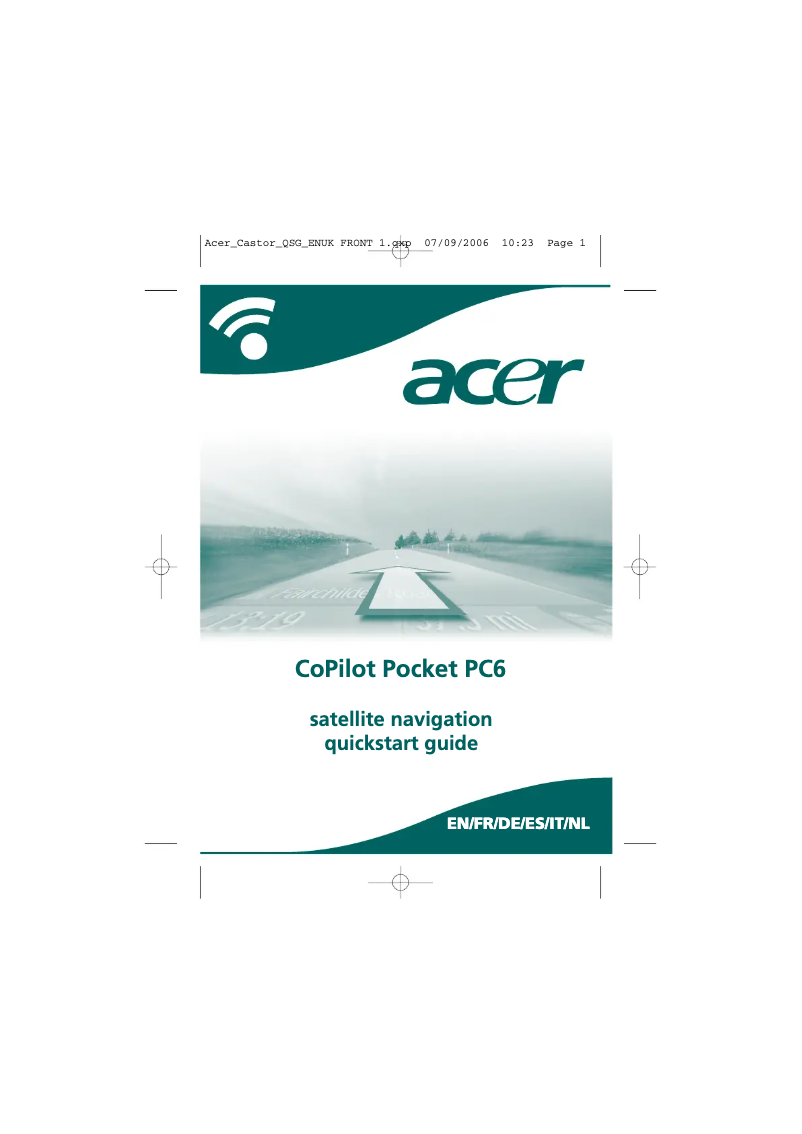 Page 1 de la notice Manuel utilisateur Acer CoPilot Pocket PC6