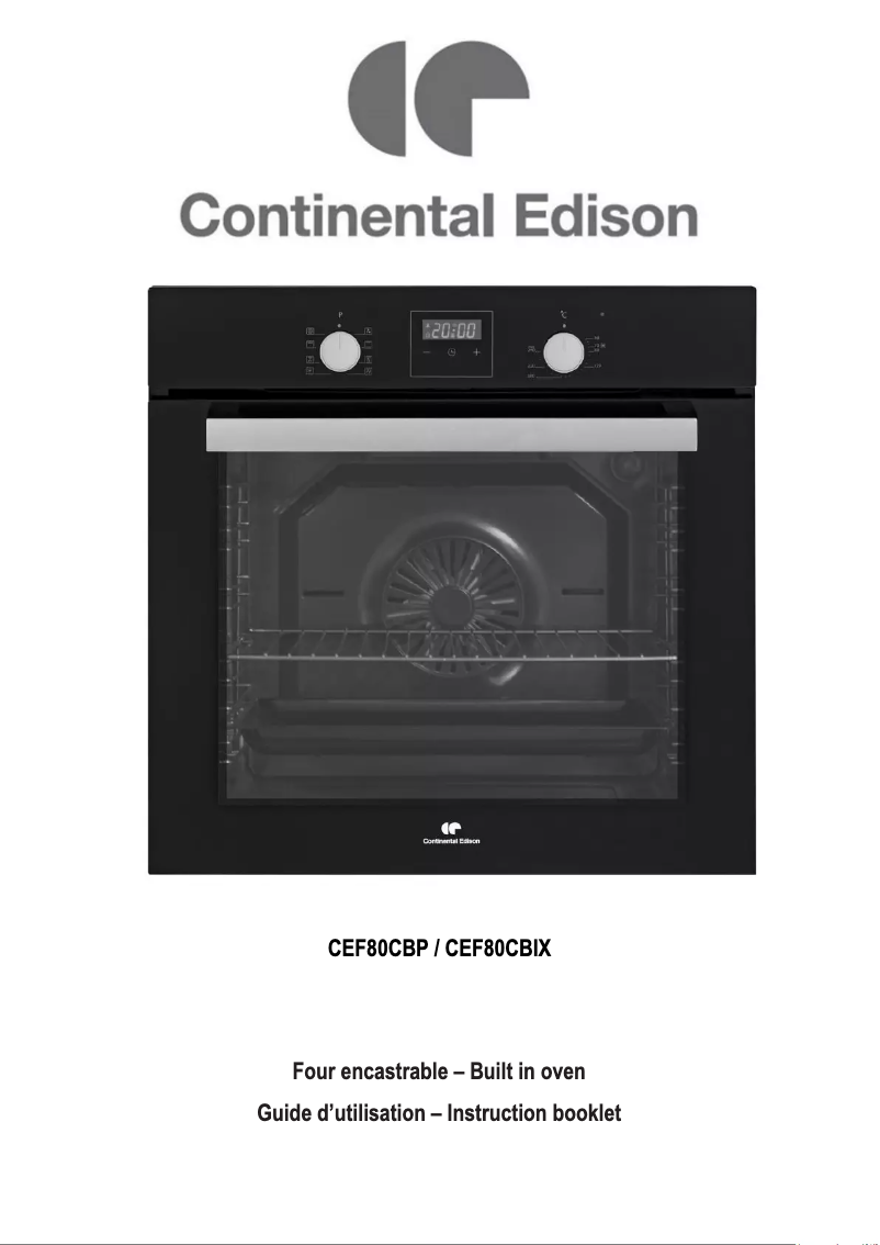 Page n°1 - Manuel utilisateur Continental Edison CEF80CBIX