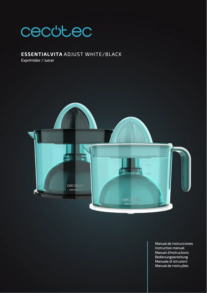 Page 1 de la notice Manuel utilisateur Cecotec EssentialVita Adjust