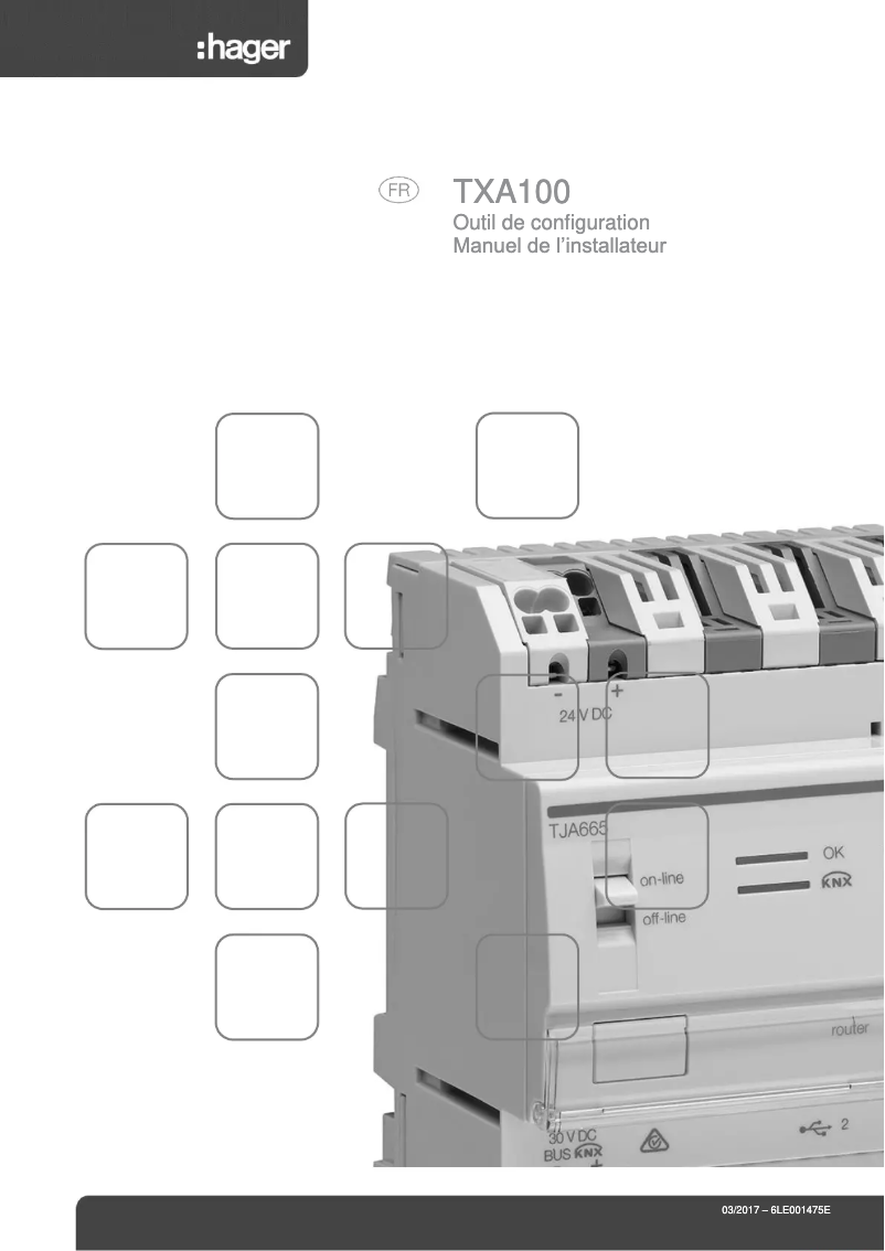 Image de la première page du manuel de l'appareil TXA100