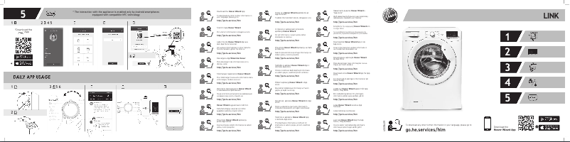 Page 1 de la notice Manuel utilisateur Hoover HL4 1272D3/1-S