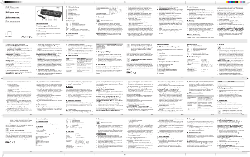 Image de la première page du manuel de l'appareil H14269