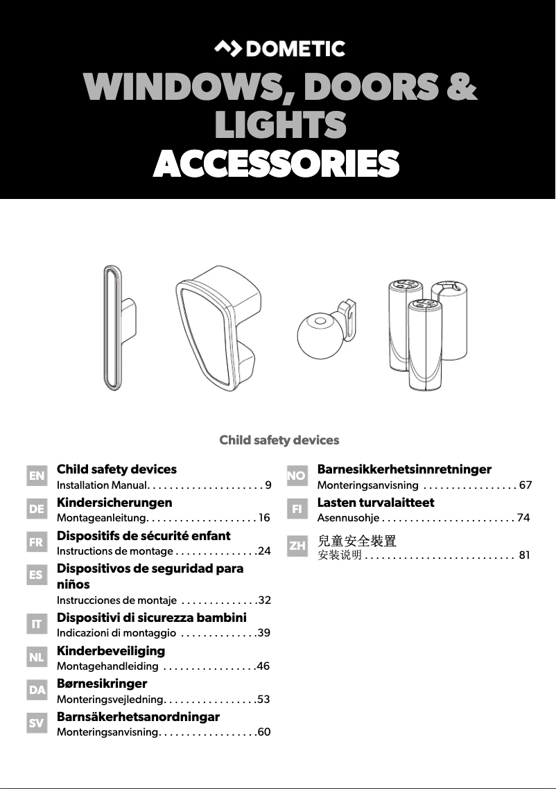 Image de la première page du manuel de l'appareil Oceanair Rollerblind