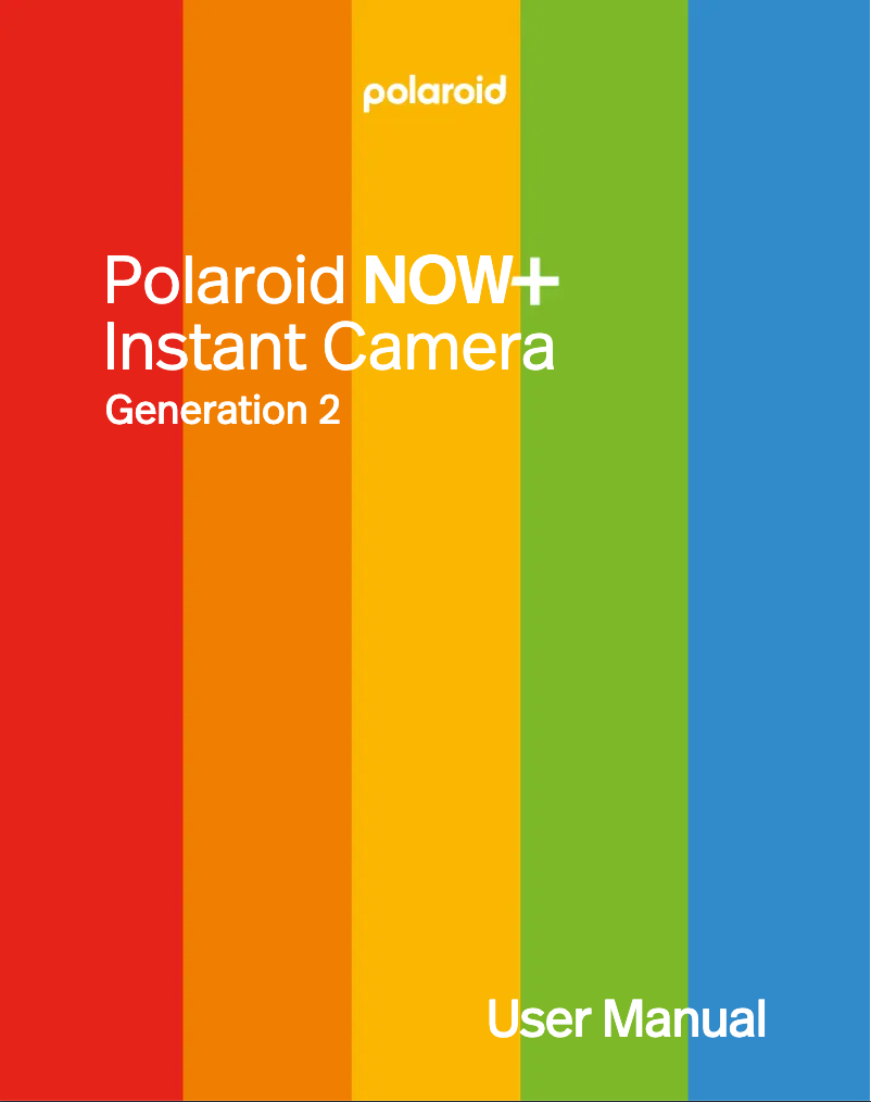 Page 1 de la notice Manuel utilisateur Polaroid NOW+ Generation 2