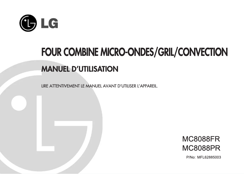 Page 1 de la notice Manuel utilisateur LG MC8088FR