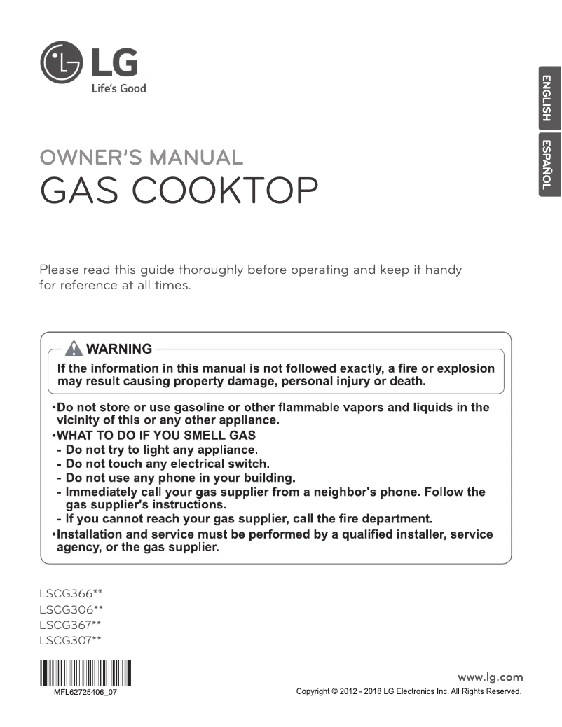 Página 1 del manual Manual de usuario LG Studio LSCG307BD