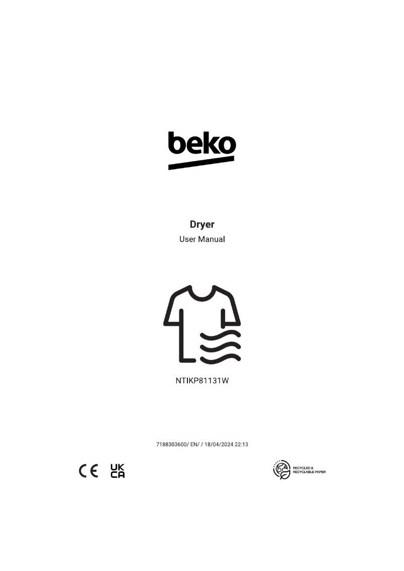 Image de la première page du manuel de l'appareil NTIKP81131W