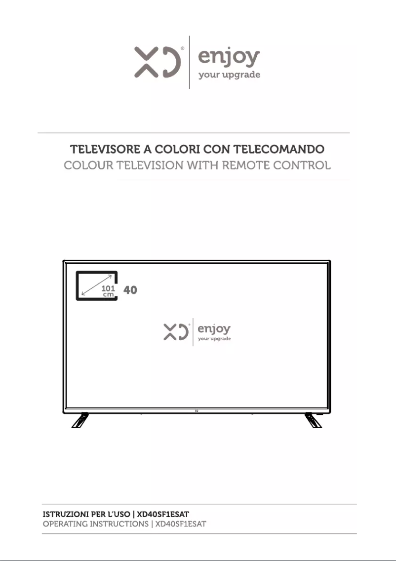 Page 1 de la notice Manuel utilisateur XD 40SF1ESAT