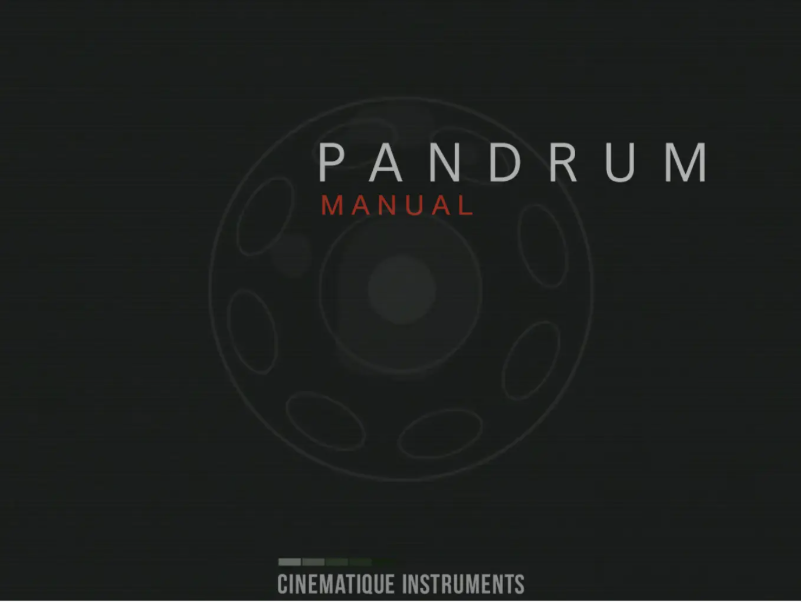 Page 1 de la notice Manuel utilisateur Steinberg Pandrum