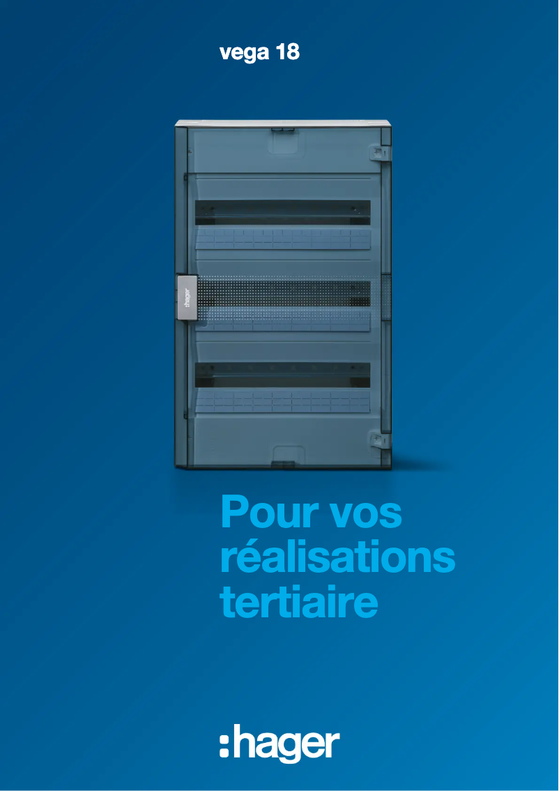 Page 1 of the manual Brochure Hager VZ218P