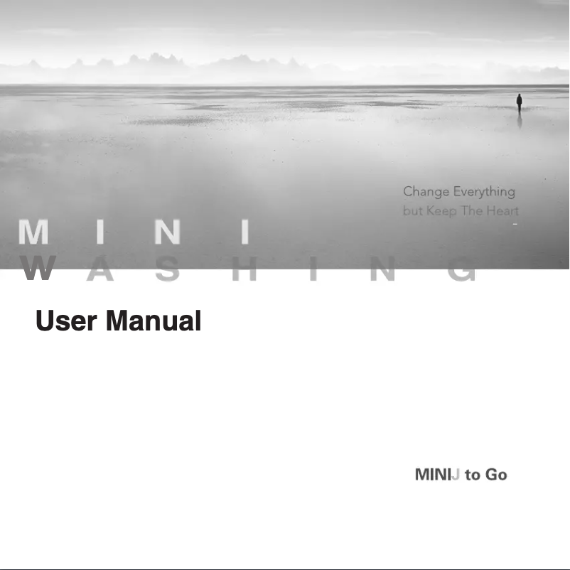 Page 1 de la notice Manuel utilisateur Xiaomi MiniJ Smart Washing Machine