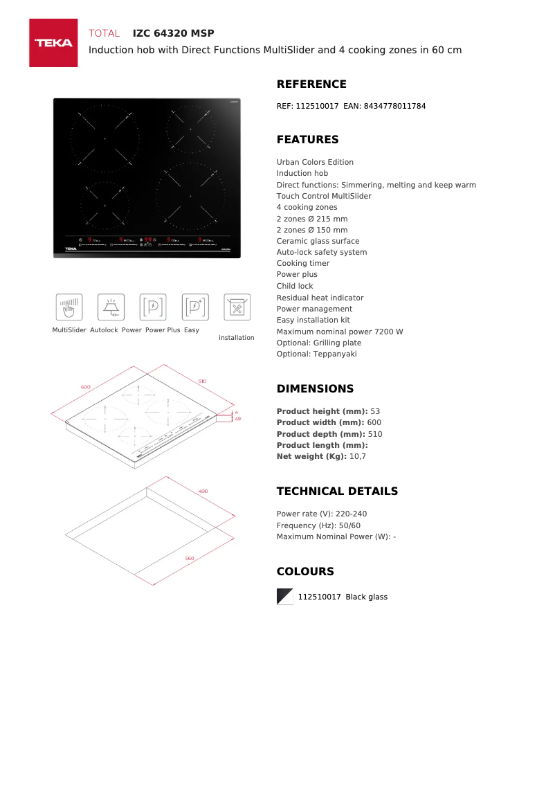 Image de la première page du manuel de l'appareil IZC 64320 MSP