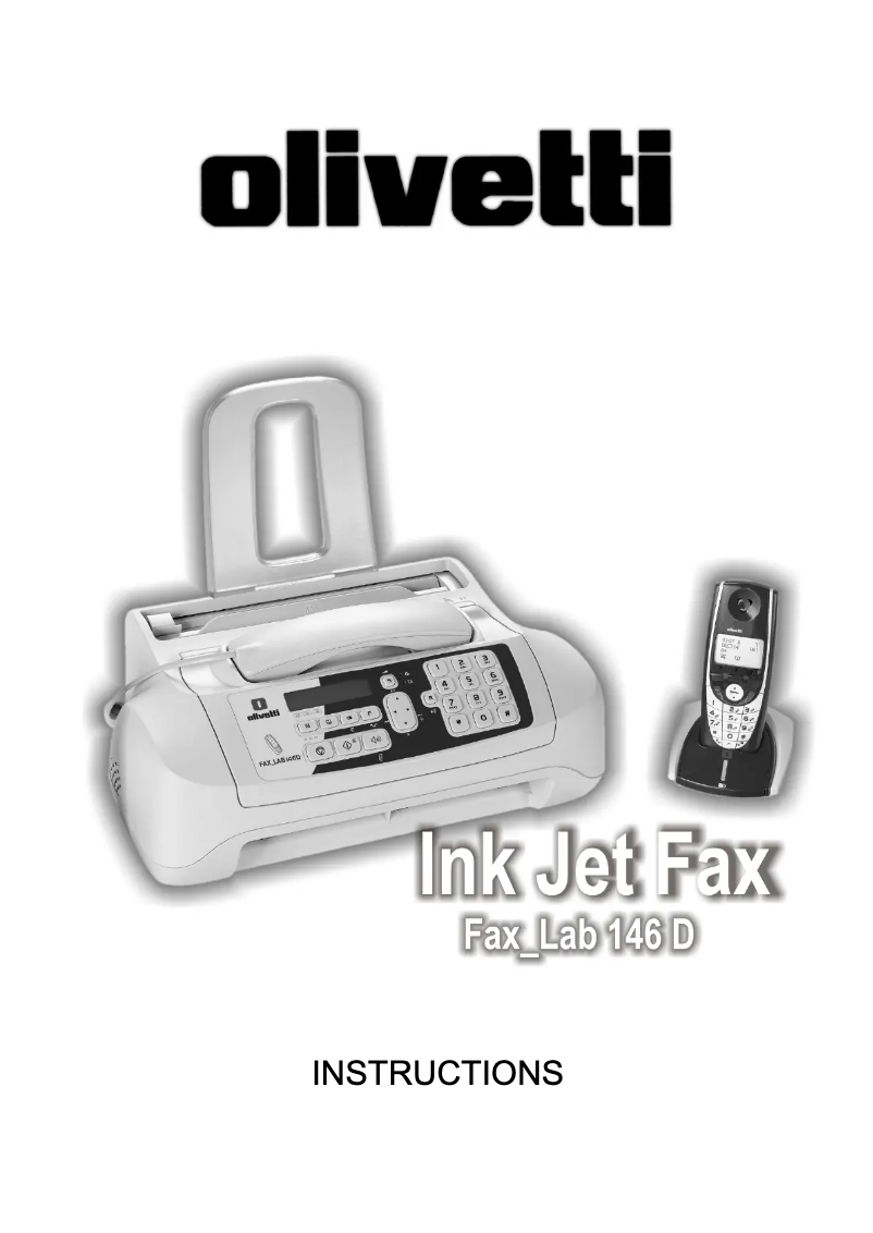 Image de la première page du manuel de l'appareil Fax-Lab 146D