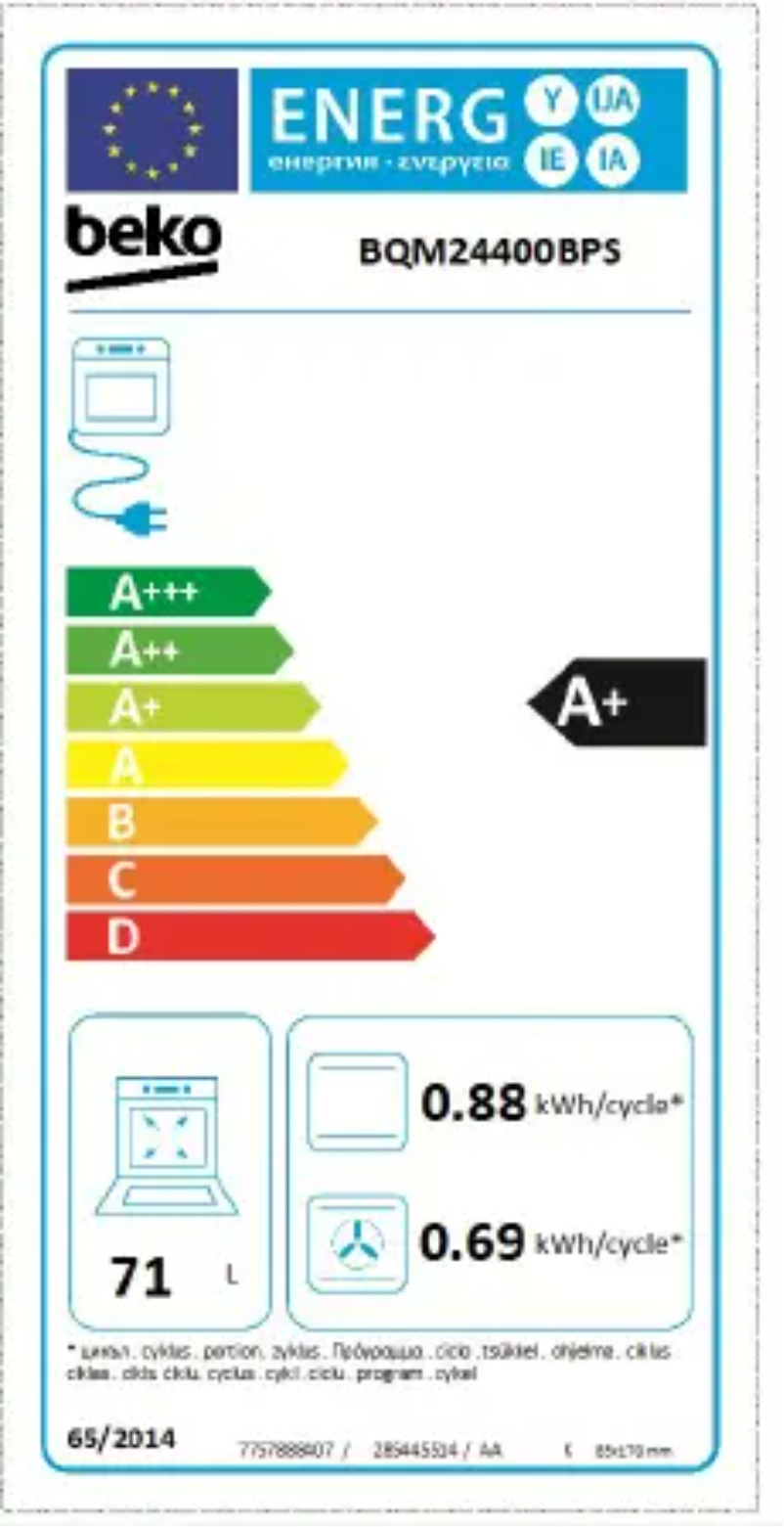 Page n°1 - Manuel utilisateur Beko BQM24400
