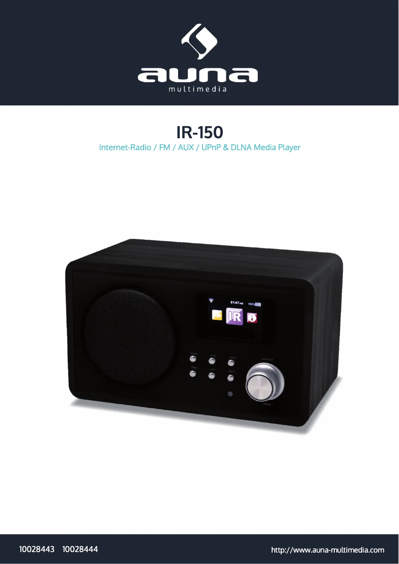 Imagen de la primera página del manual del dispositivo IR-150