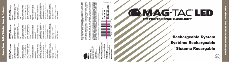 Page n°1 - Manuel utilisateur Maglite TRM4RE4