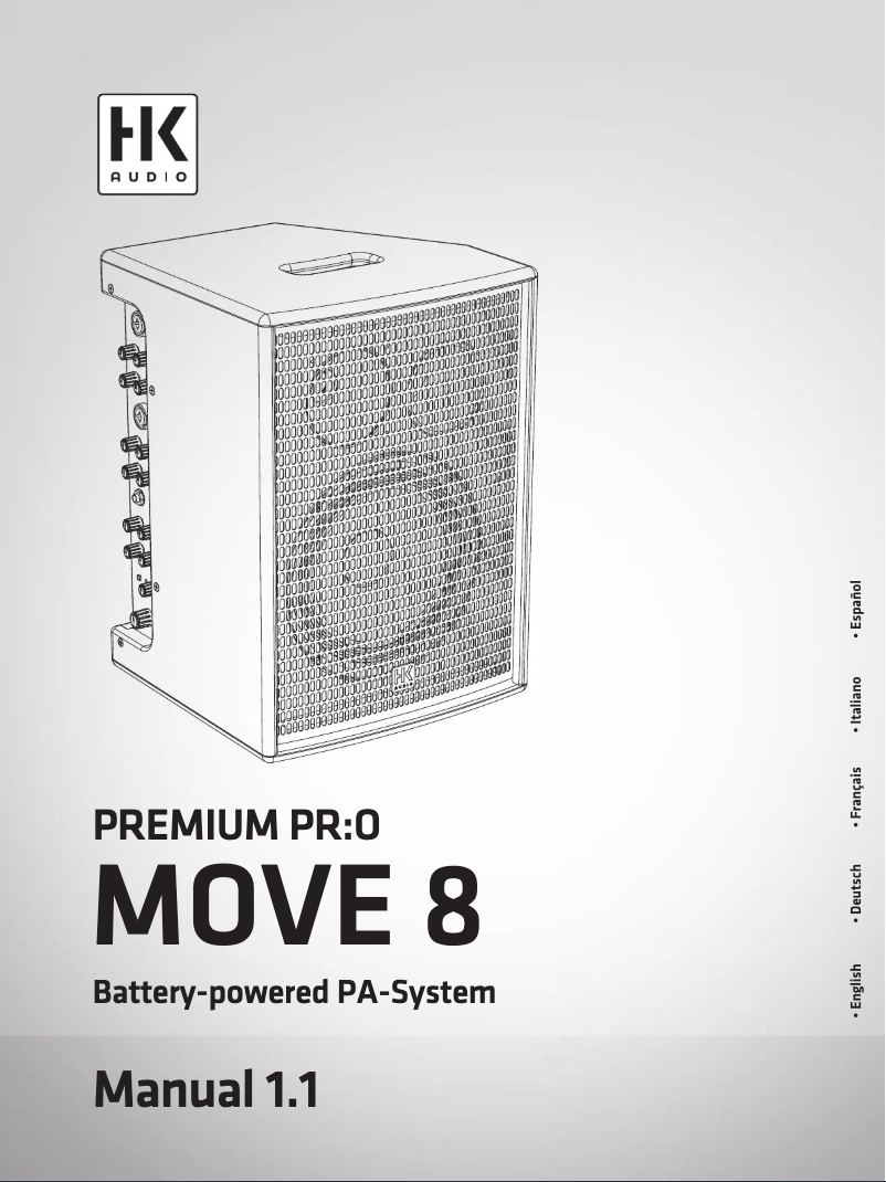 Page 1 de la notice Manuel utilisateur HK Audio Premium PR:O Move 8