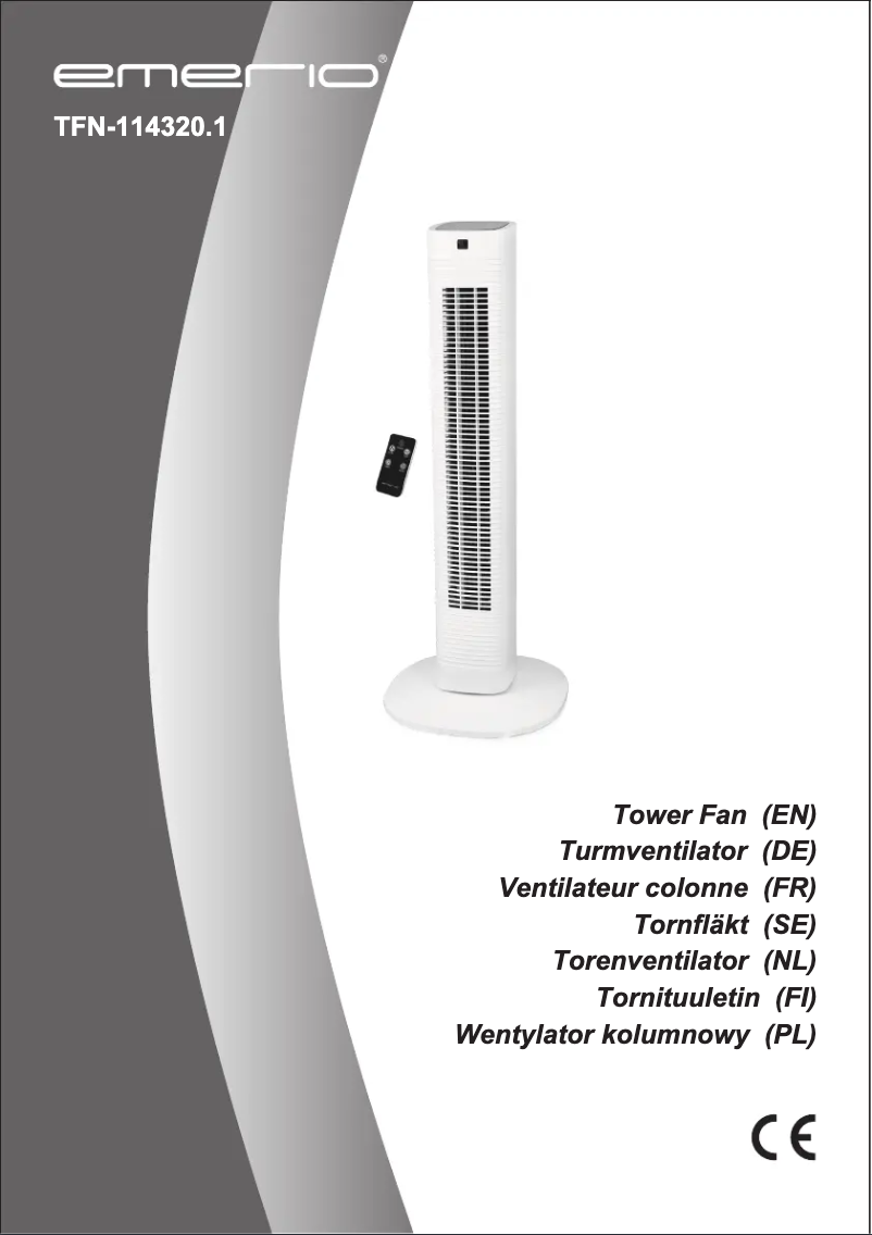 Page 1 de la notice Manuel utilisateur Emerio TFN-114320.1