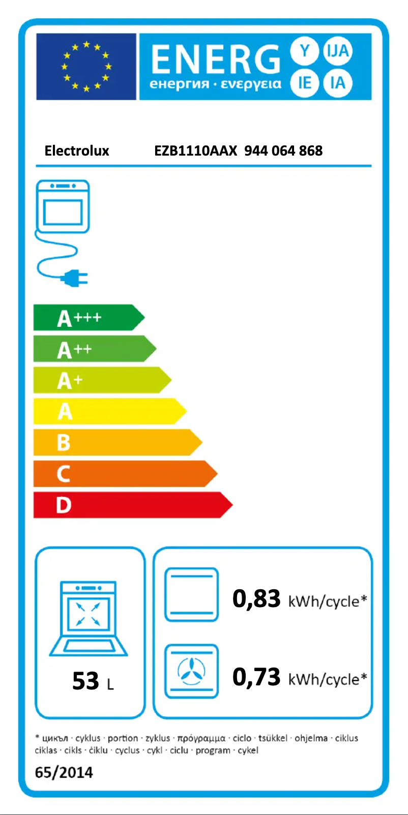 Page n°1 - Manuel utilisateur Electrolux EZB1110AAX