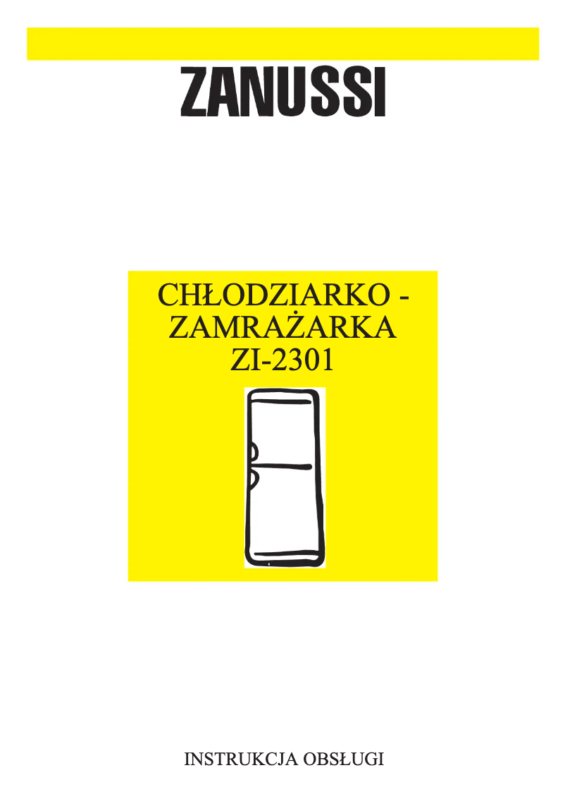 Page 1 de la notice Manuel utilisateur Zanussi ZI2301/2T