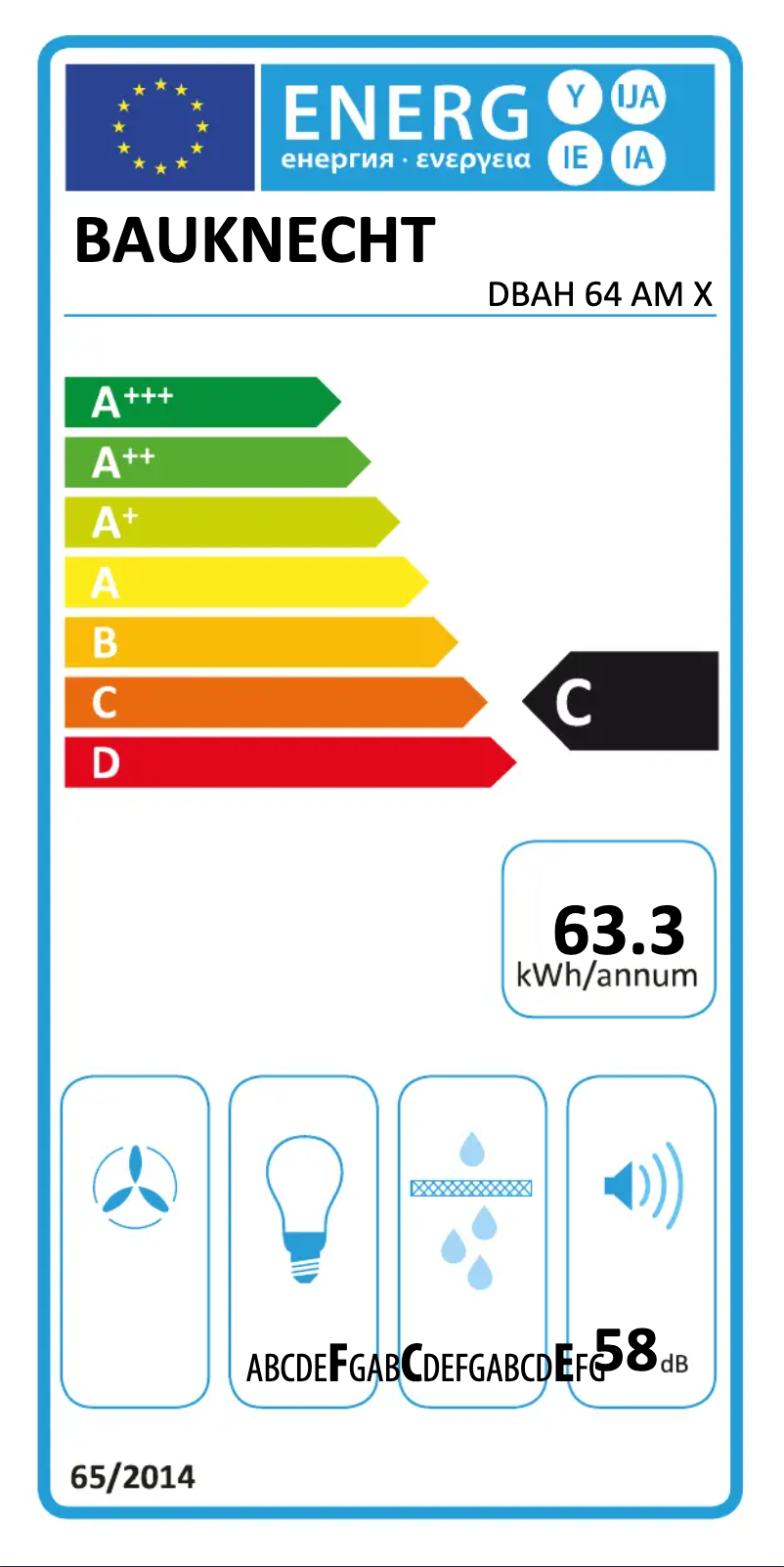 Page n°1 - Manuel utilisateur Bauknecht DBAH 64 AM X