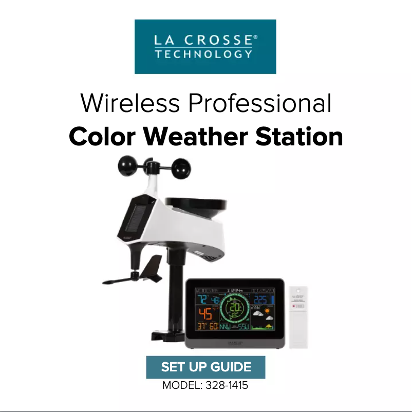 Página 1 del manual Manual de usuario La Crosse Technology 328-1415